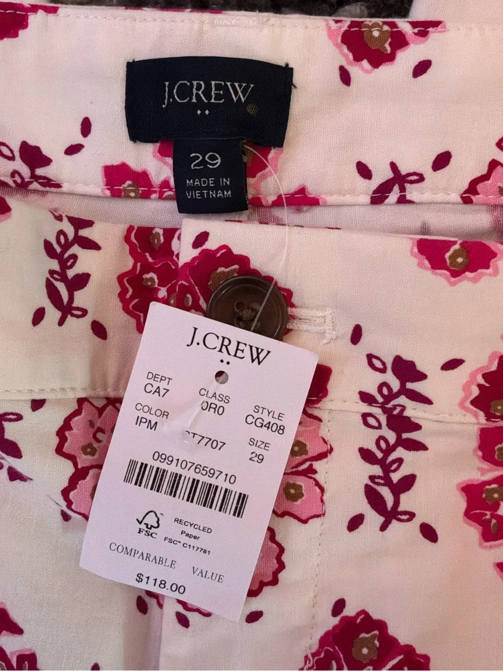 🌙✨🆕🏷️ J.Crew Floral Wide-Leg Pants Size 29 NWT